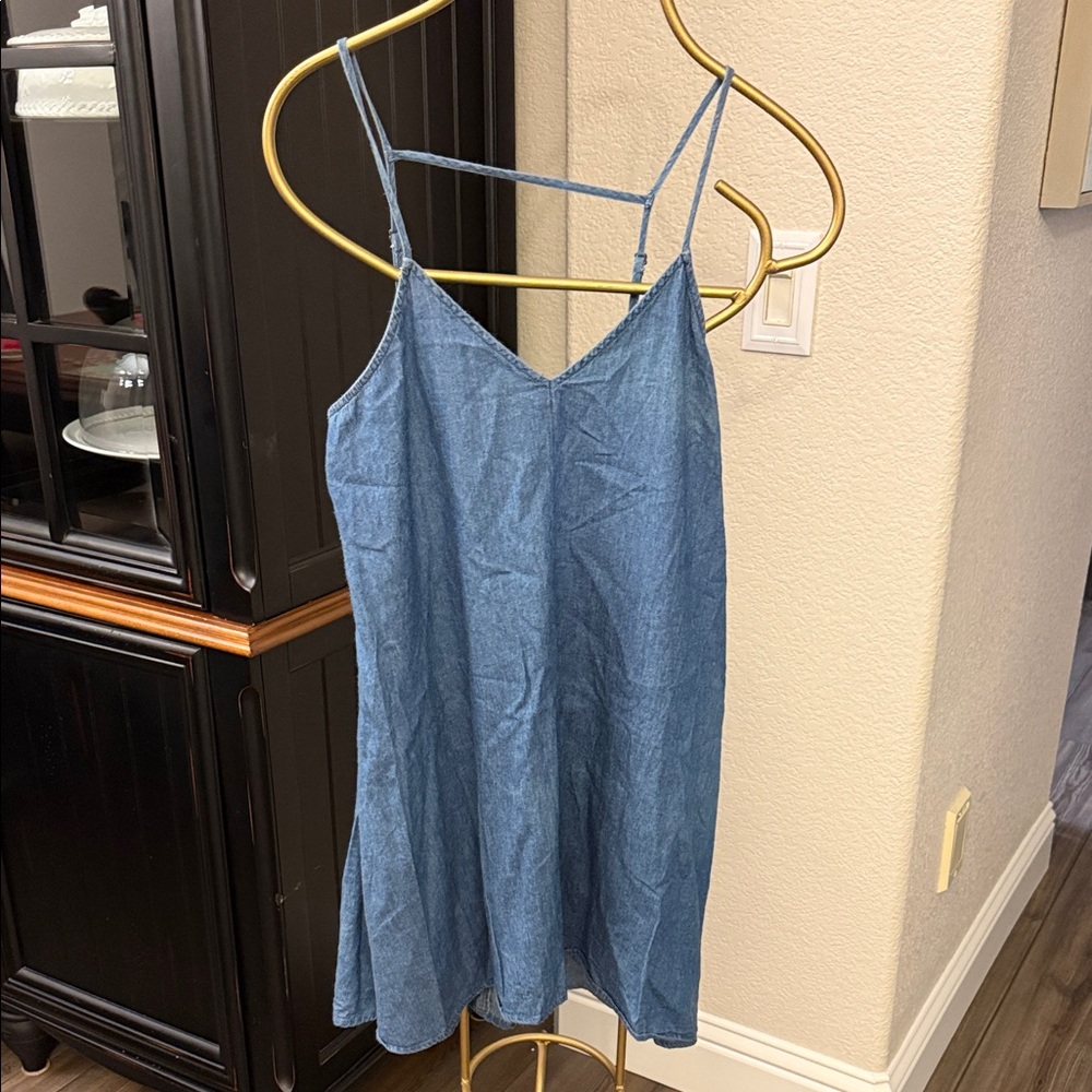 Mimi Chica Denim Spaghetti Strap Mini Dress
